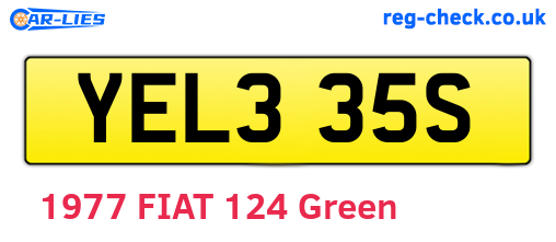 YEL335S are the vehicle registration plates.