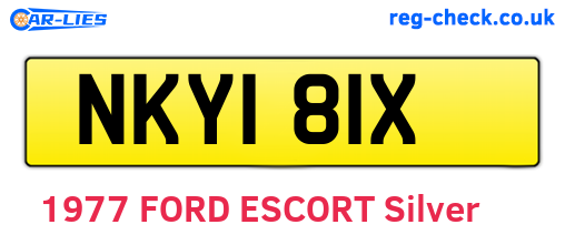 NKY181X are the vehicle registration plates.