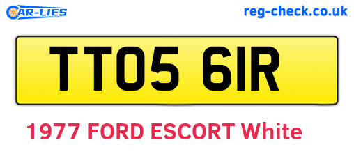 TTO561R are the vehicle registration plates.