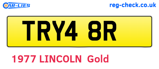 TRY48R are the vehicle registration plates.