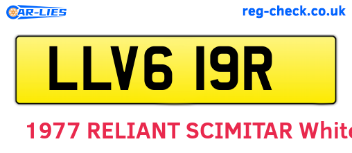 LLV619R are the vehicle registration plates.