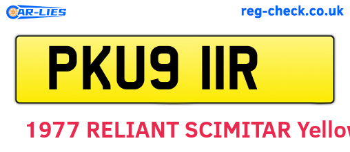 PKU911R are the vehicle registration plates.