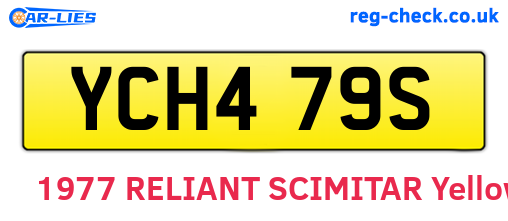 YCH479S are the vehicle registration plates.