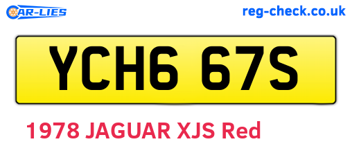 YCH667S are the vehicle registration plates.