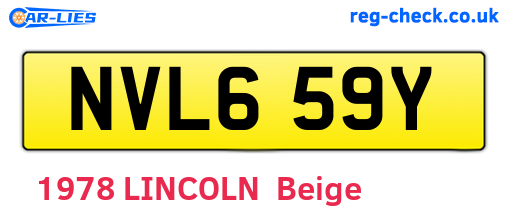 NVL659Y are the vehicle registration plates.
