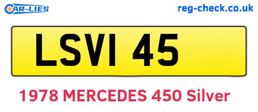 LSV145 are the vehicle registration plates.