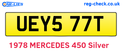 UEY577T are the vehicle registration plates.