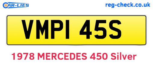 VMP145S are the vehicle registration plates.