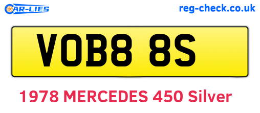 VOB88S are the vehicle registration plates.