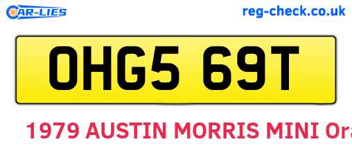 OHG569T are the vehicle registration plates.