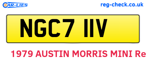 NGC711V are the vehicle registration plates.