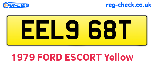EEL968T are the vehicle registration plates.