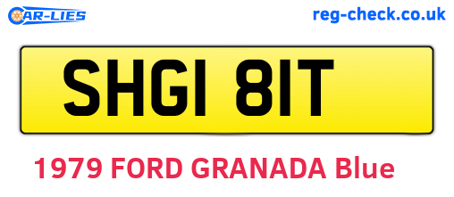 SHG181T are the vehicle registration plates.