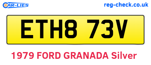 ETH873V are the vehicle registration plates.