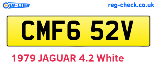 CMF652V are the vehicle registration plates.