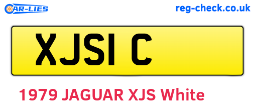 XJS1C are the vehicle registration plates.