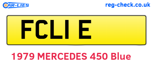 FCL1E are the vehicle registration plates.