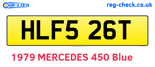 HLF526T are the vehicle registration plates.