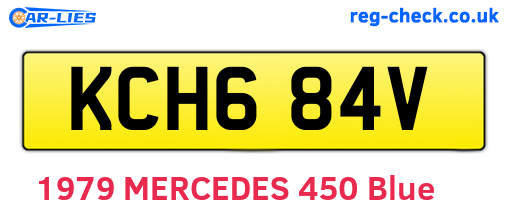 KCH684V are the vehicle registration plates.