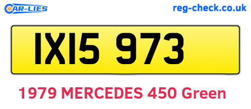 IXI5973 are the vehicle registration plates.