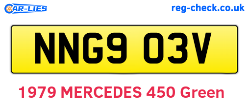 NNG903V are the vehicle registration plates.