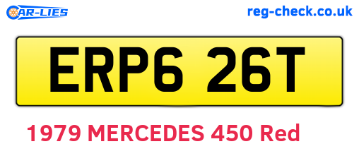 ERP626T are the vehicle registration plates.