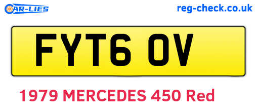 FYT60V are the vehicle registration plates.