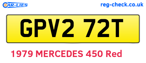 GPV272T are the vehicle registration plates.