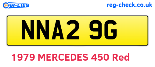 NNA29G are the vehicle registration plates.
