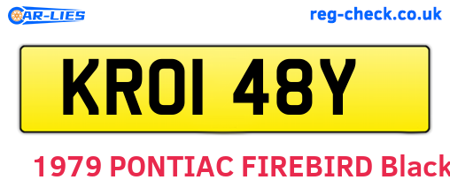 KRO148Y are the vehicle registration plates.