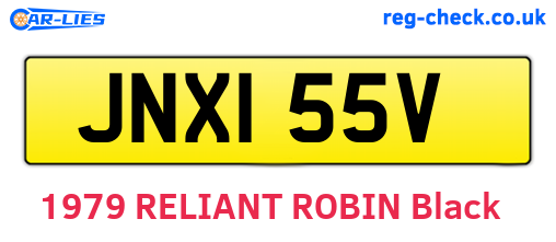 JNX155V are the vehicle registration plates.