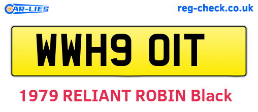 WWH901T are the vehicle registration plates.