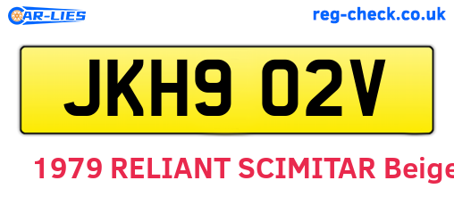 JKH902V are the vehicle registration plates.