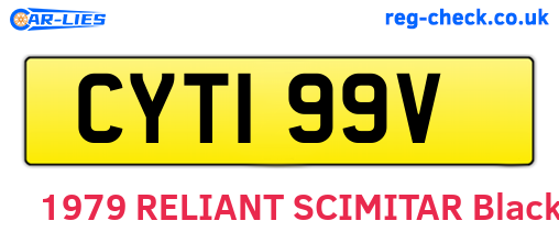 CYT199V are the vehicle registration plates.