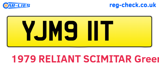 YJM911T are the vehicle registration plates.