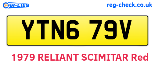 YTN679V are the vehicle registration plates.