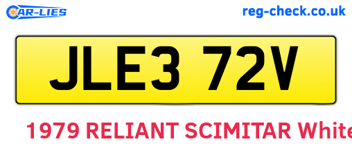 JLE372V are the vehicle registration plates.