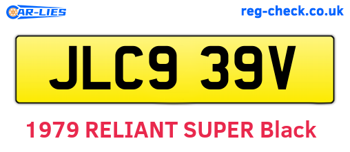 JLC939V are the vehicle registration plates.