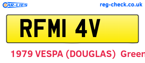 RFM14V are the vehicle registration plates.