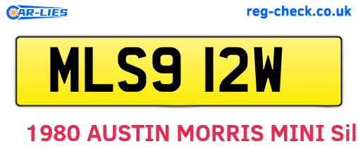 MLS912W are the vehicle registration plates.