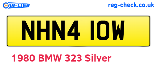 NHN410W are the vehicle registration plates.
