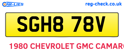 SGH878V are the vehicle registration plates.