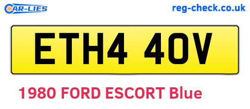 ETH440V are the vehicle registration plates.