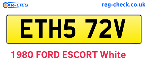 ETH572V are the vehicle registration plates.