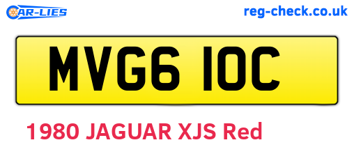 MVG610C are the vehicle registration plates.