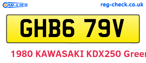 GHB679V are the vehicle registration plates.
