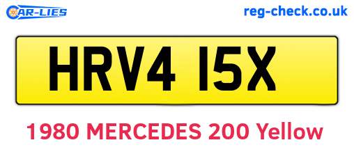 HRV415X are the vehicle registration plates.