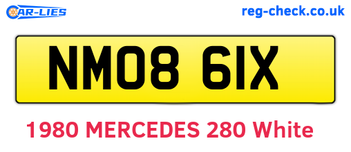 NMO861X are the vehicle registration plates.