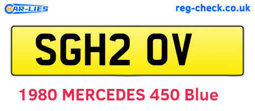 SGH20V are the vehicle registration plates.