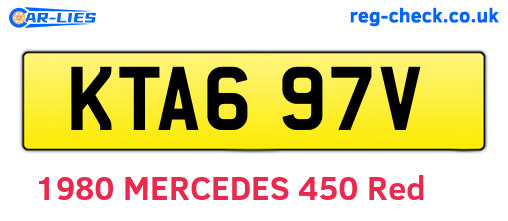 KTA697V are the vehicle registration plates.